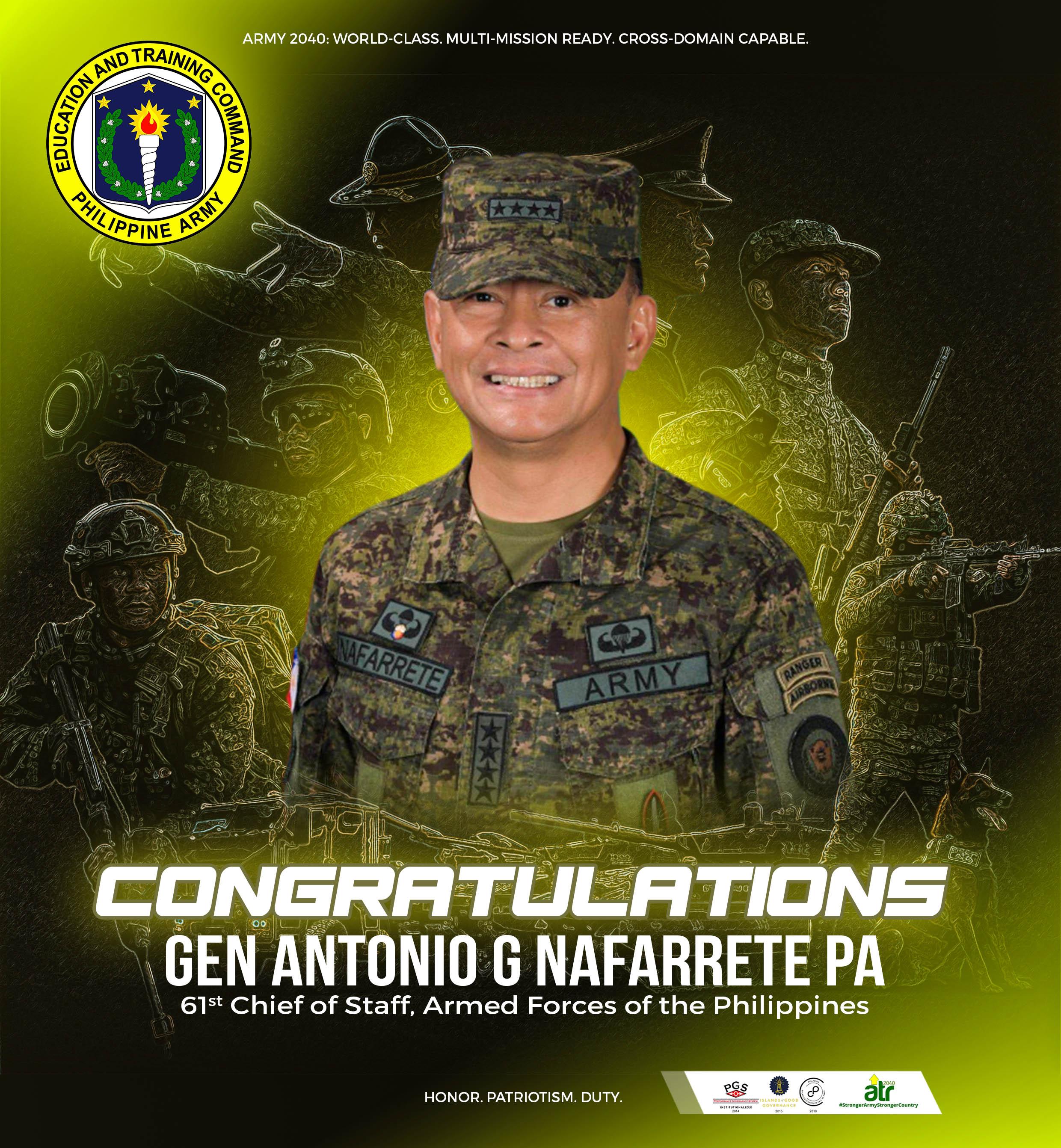 61st Chief of Staff, Armed Forces of the Philippines