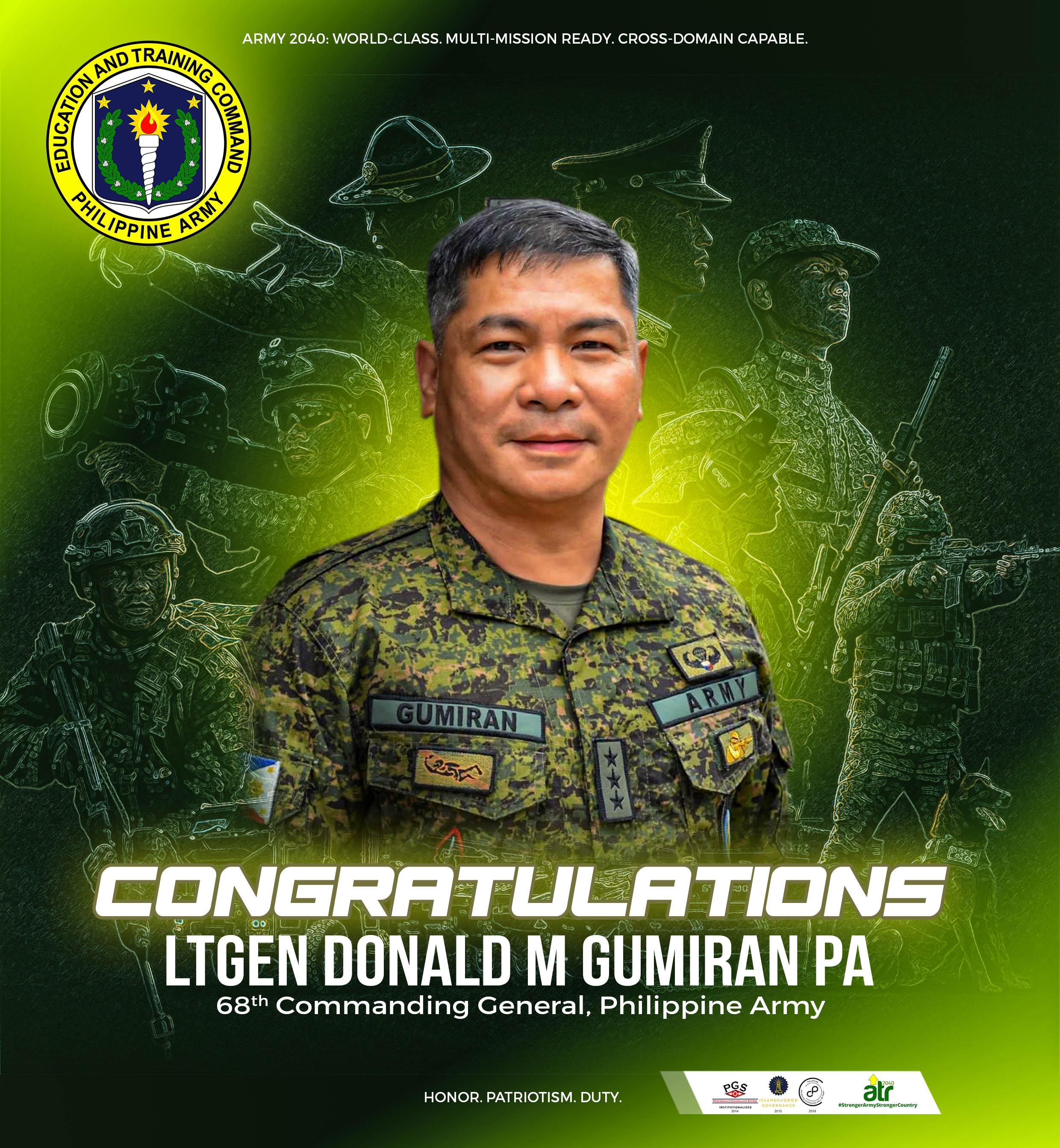 68th Commanding General, Philippine Army